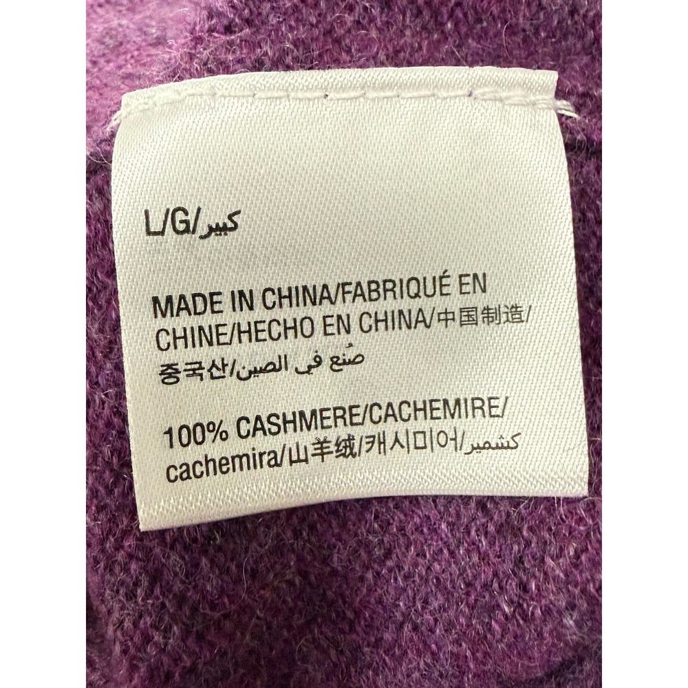 Club Room Luxury 100% Cashmere V-Neck Sweater Amethyst Purple Men's Size M NEW - Picture 8 of 9